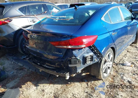 2017 Hyundai Elantra Limited из США, поврежденный, VIN 5NPD84LF0HH149198